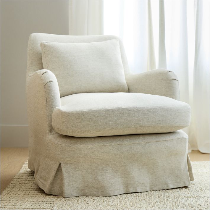 Sophie Skirted Slipcover Chair West Elm
