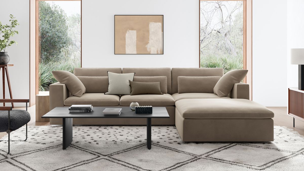 Harmony Modular 3 Piece Chaise Sectional | Sofa With Chaise | West Elm