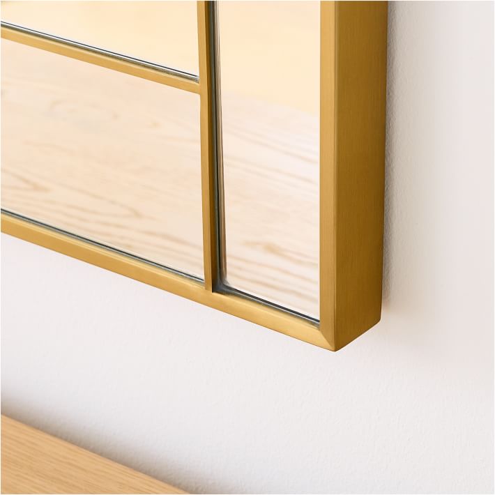 Ella Metal Panel Wall Mirror 26"W x 40"H West Elm