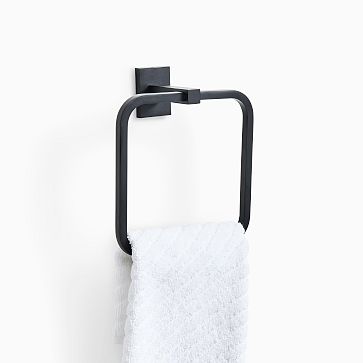 Abbington Bathroom Hardware - Matte Black | West Elm