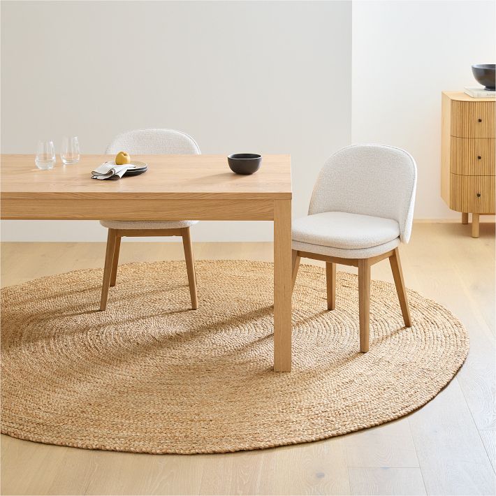 Chunky Braided Jute Round Rug West Elm