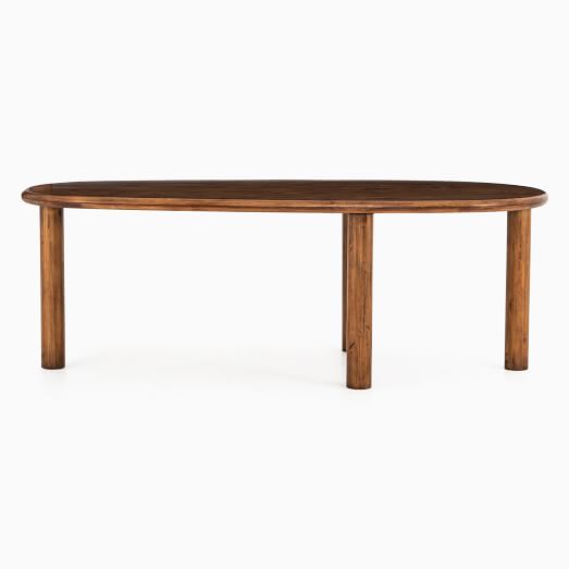 Rounded Legs Oval Dining Table (87