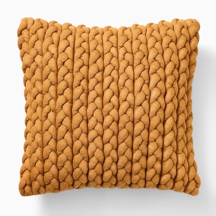 Braided Jersey Pillow Cover West Elm