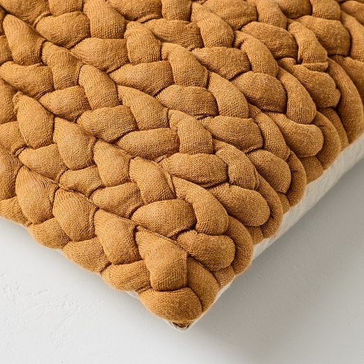 Braided Jersey Pillow Cover West Elm