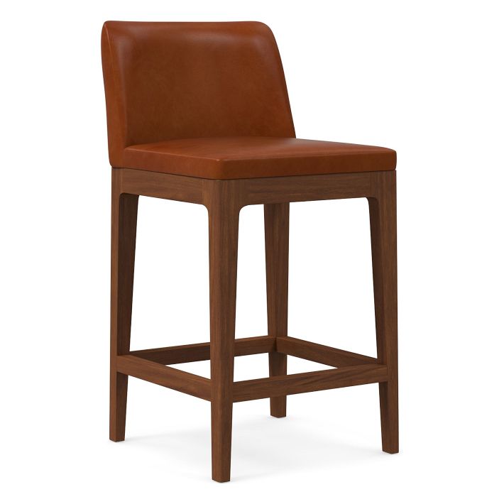 Parker Leather Bar & Counter Stools West Elm