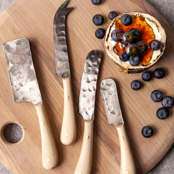 Rustic Farmhouse Cheese Knife Set, Wood Handle, Personalized, Natural  Elements, Stainless Steel Blade, |Farmhouse Wood Cheese Knife Set|4038