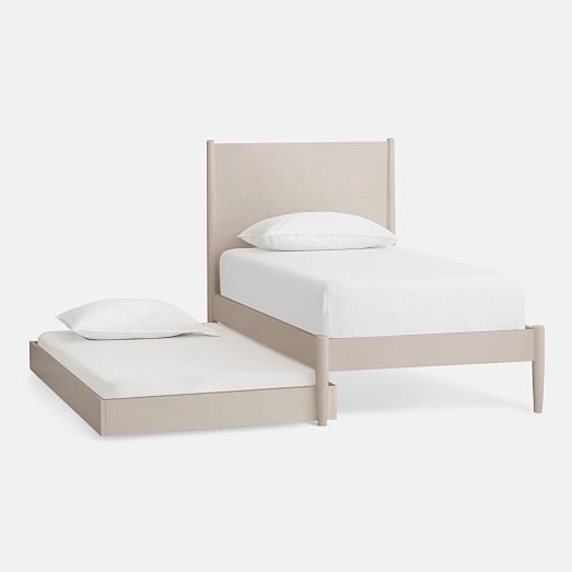 Mid-Century Single Bed & Trundle | West Elm