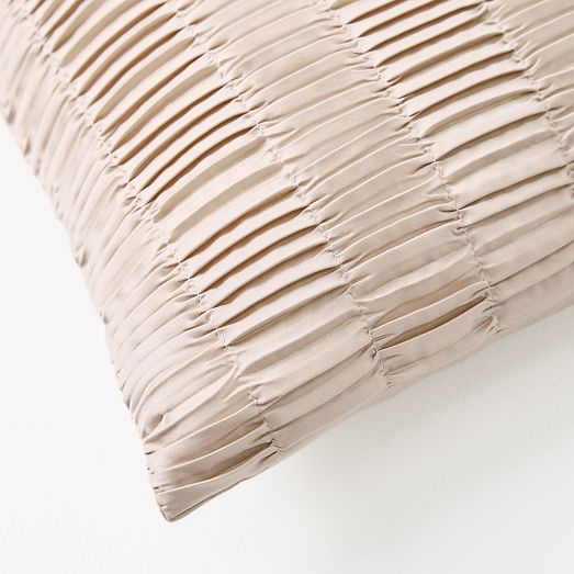 Vertical Pleated TENCEL™ Pillow Cover West Elm
