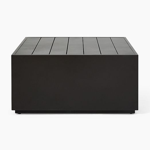 Volume Aluminum Outdoor Square Coffee Table (36") West Elm