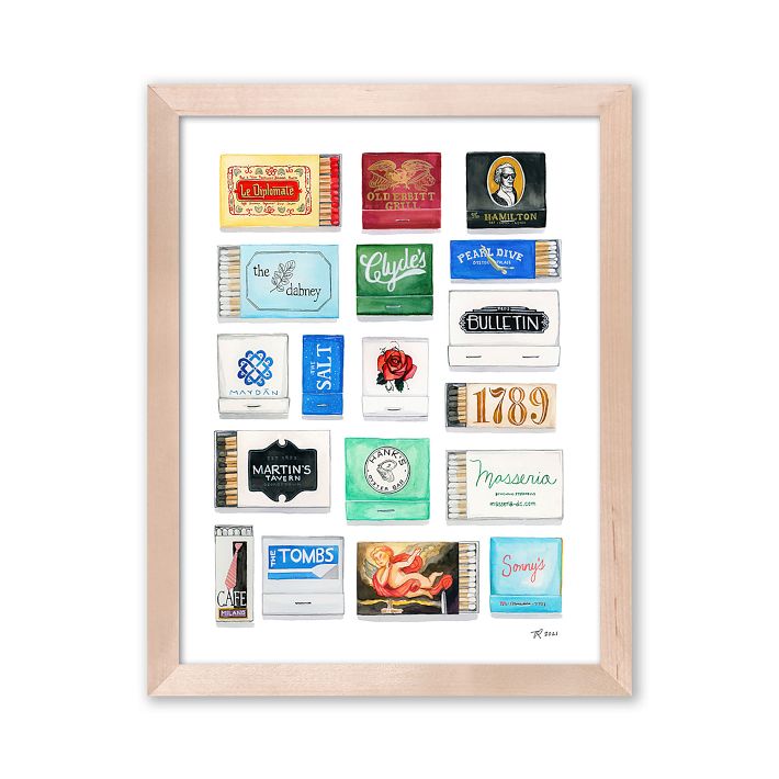 DC Framed Matchbook Print by My Father's Daughter | West Elm