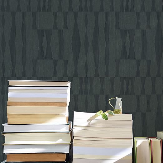Grasscloth Geo Wallpaper West Elm