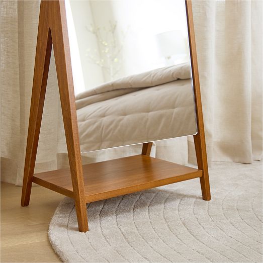 Wood Free Standing Floor Mirror - 23