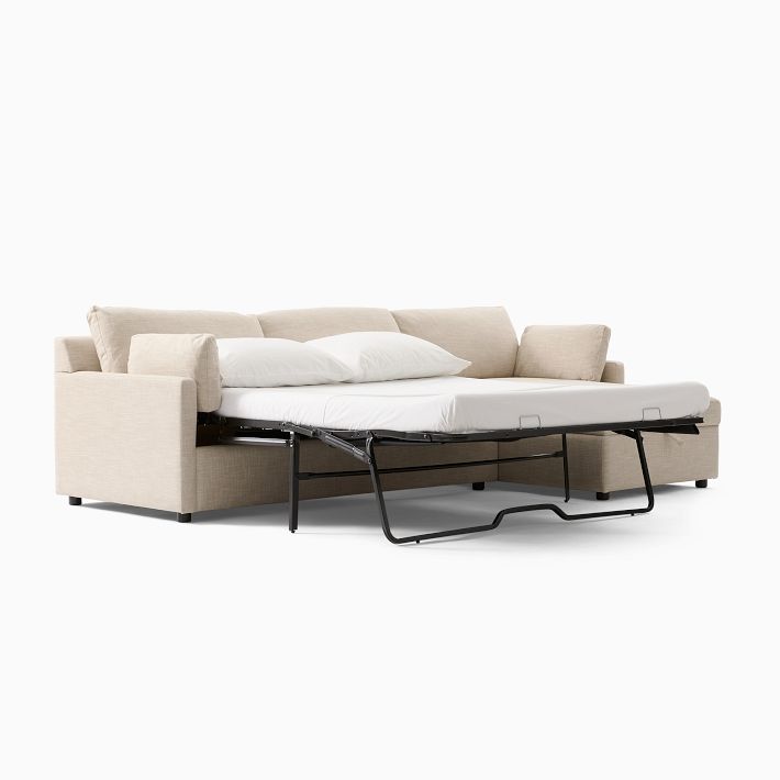 Marin 2Piece Sleeper Sectional w/ Storage Chaise (111") West Elm