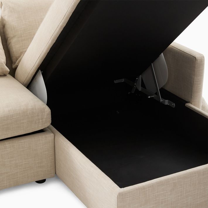 Marin 2Piece Sleeper Sectional w/ Storage Chaise (111") West Elm