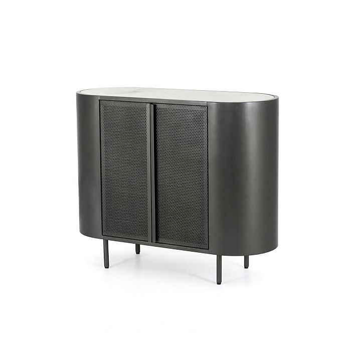 Modern Iron & Marble Media Console West Elm