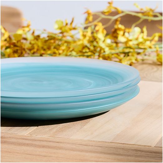 La Jolla Glass Dinner Plate Sets West Elm