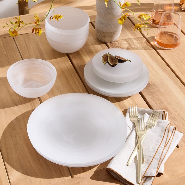 La Jolla Glass Dinnerware Collection West Elm