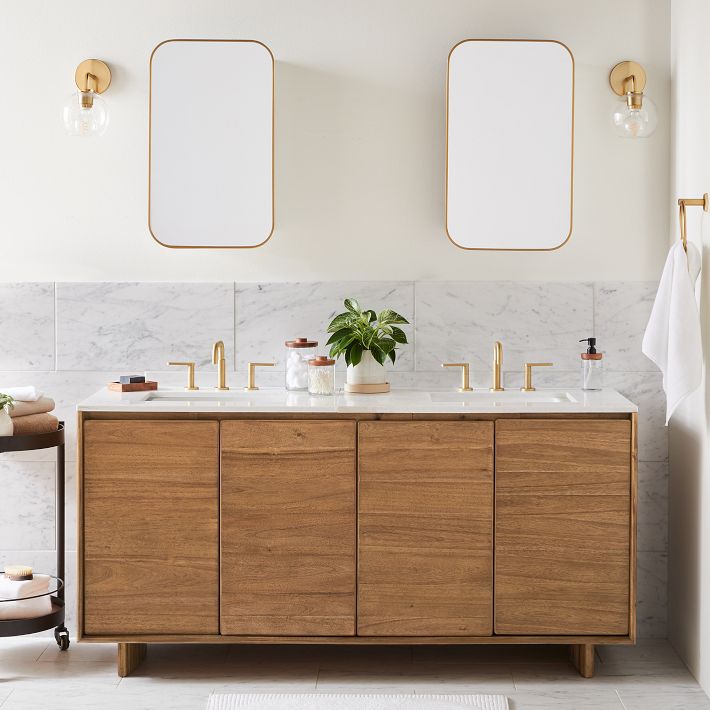 Anton Double Bathroom Vanity (68"–78") | West Elm