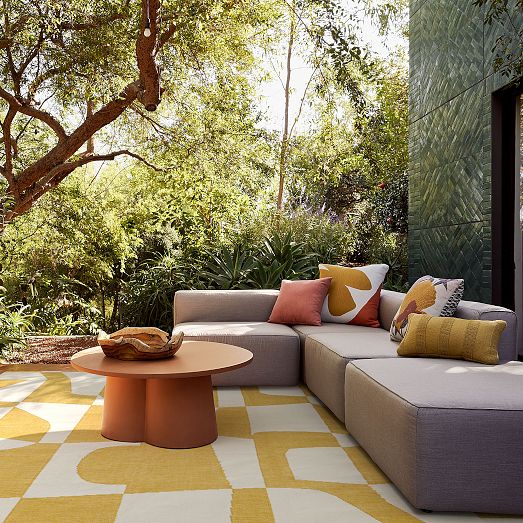 Poolside Geo Performance Rug | West Elm