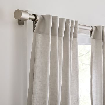 Sheer European Flax Linen Curtain | West Elm