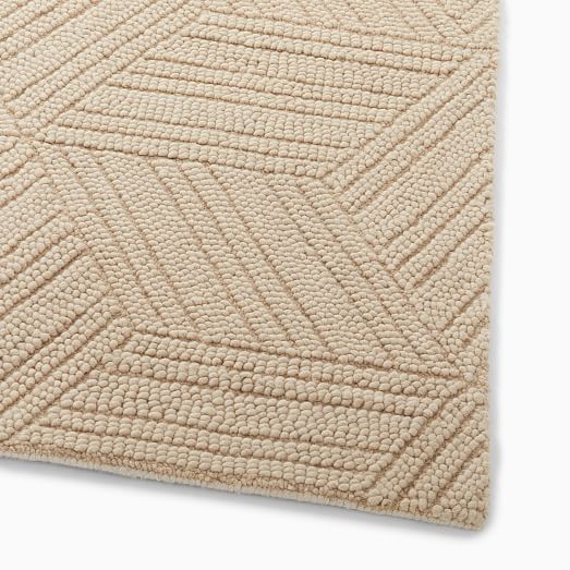 Textured Hexagon Rug West Elm