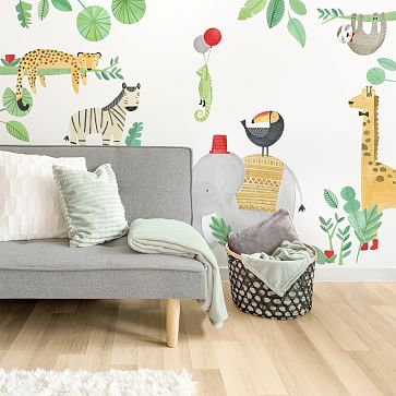 Mej Mej Modern Jungle Peel & Stick Wall Decals | West Elm