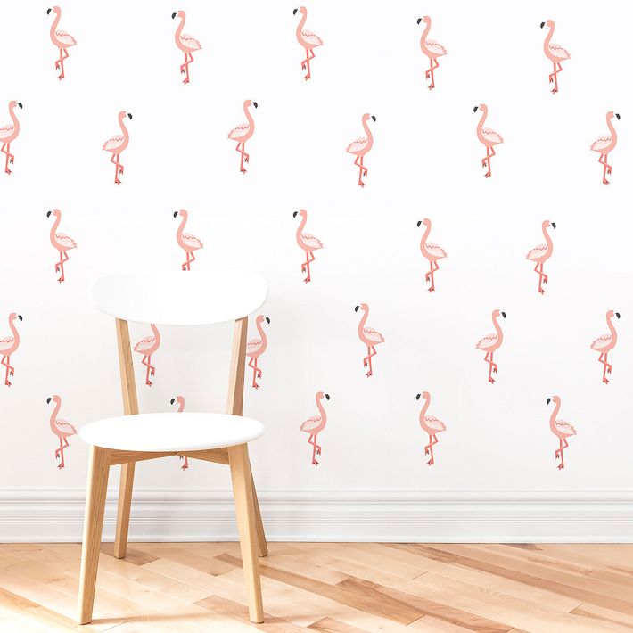 Mej Mej Flamingo Toss Peel & Stick Wall Decals | West Elm