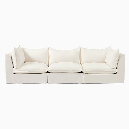 Bleecker DownFilled Slipcover Modular Sofa (85"123") West Elm