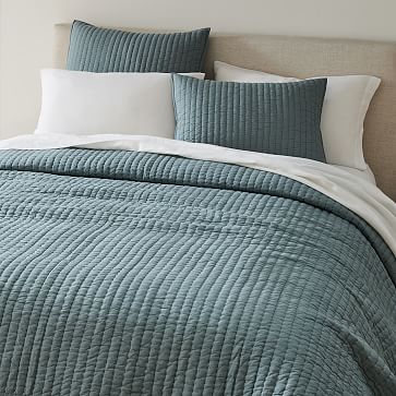 Airy Cotton Voile Solid Quilt & Shams | West Elm