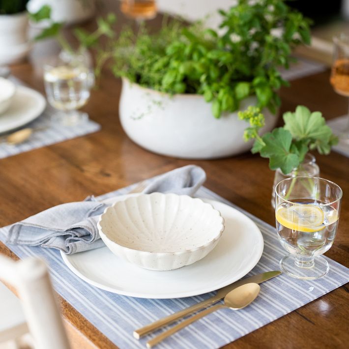 Proper Table Gray Stripe Placemat West Elm