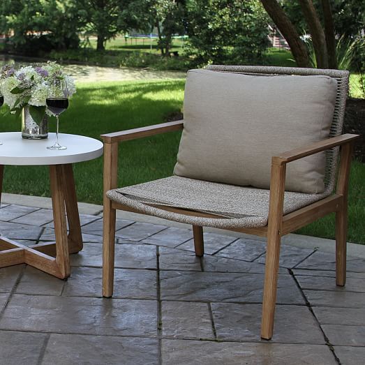 Solid Eucalyptus Outdoor Chair (Set of 2) West Elm