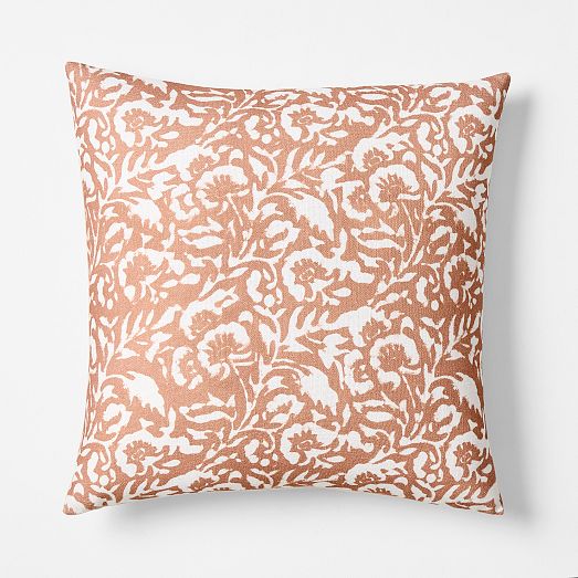 Batik Floral Pillow Cover | West Elm