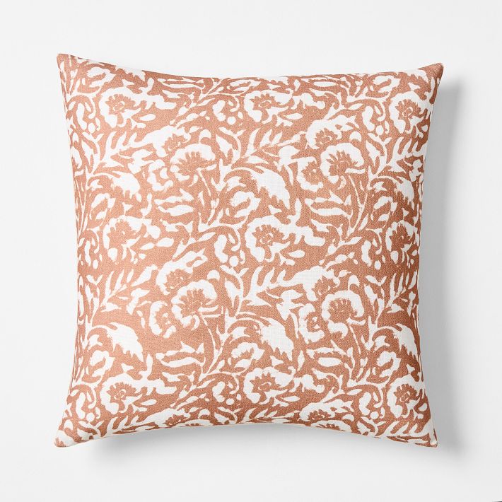 Batik Floral Pillow Cover West Elm
