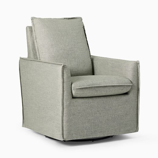 Paxton Slipcover Swivel Glider West Elm