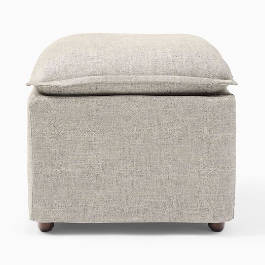 Paxton Slipcover Ottoman West Elm