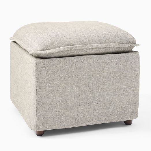Paxton Slipcover Ottoman West Elm