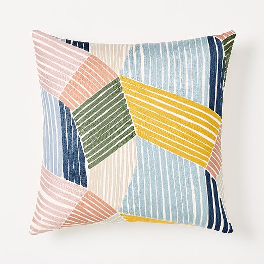 Crewel Geometric Pillow main image 1