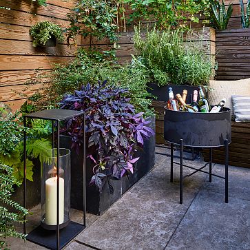 Streamline Metal Indoor/Outdoor Wallscape Planters | West Elm