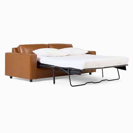 Urban Leather Sleeper Sofa (84") West Elm