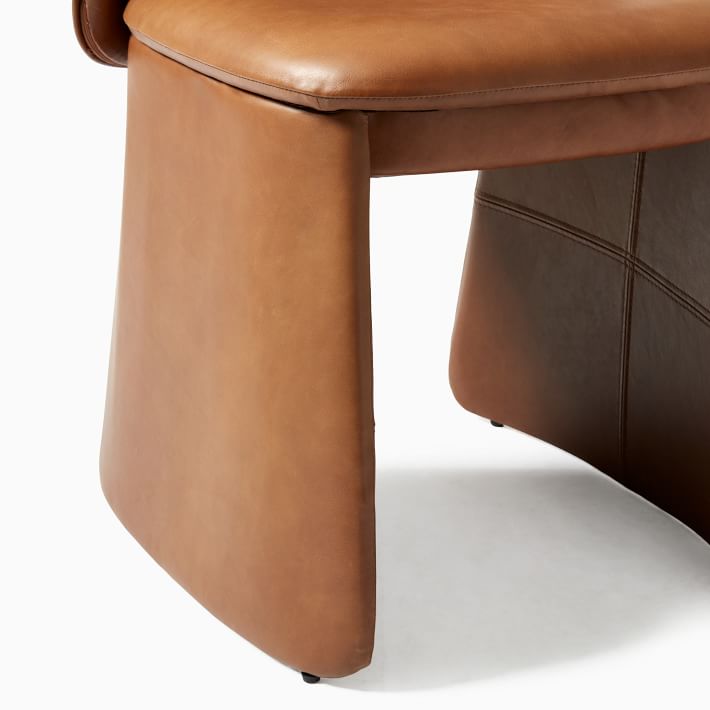 Evie Leather Dining Chair West Elm