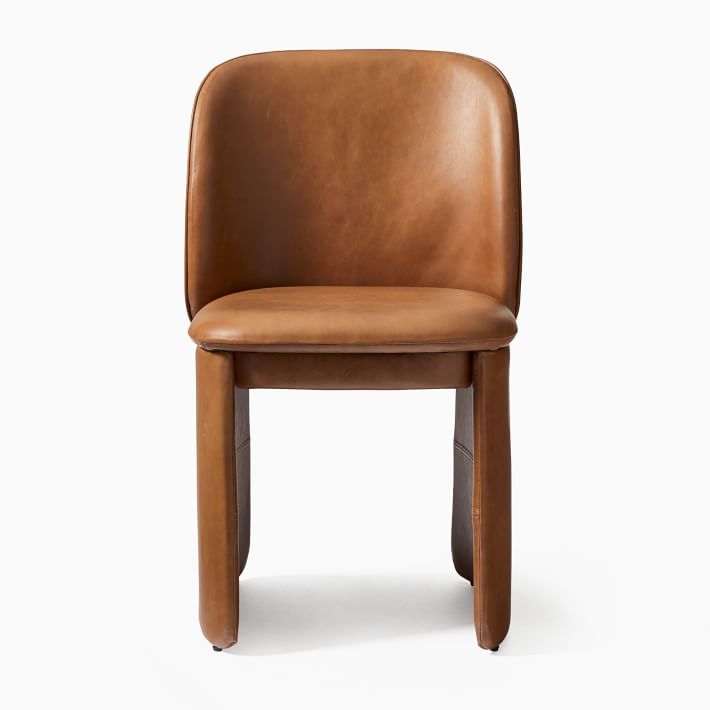 Evie Leather Dining Chair West Elm