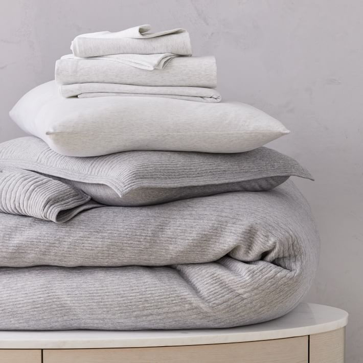 Build Your Own Set Cotton Cloud Jersey Bedding West Elm