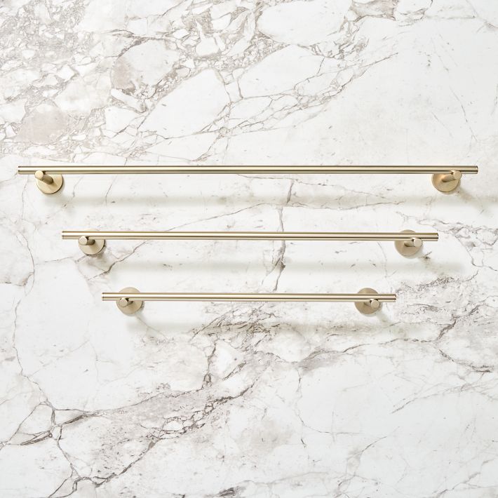 Modern Overhang Bathroom Hardware Brushed Nickel West Elm