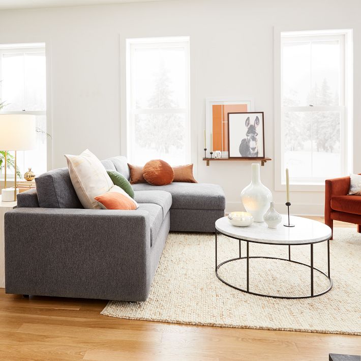 Mini Pebble Wool Jute Rug West Elm