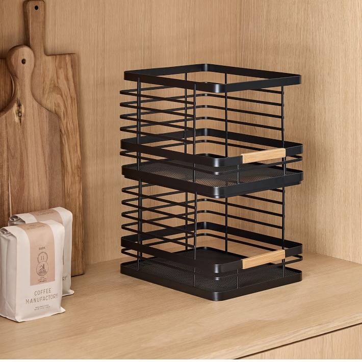 mDesign Metal Stacking Baskets Set of 2 West Elm