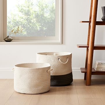 Indoor/Outdoor Woven Baskets | West Elm