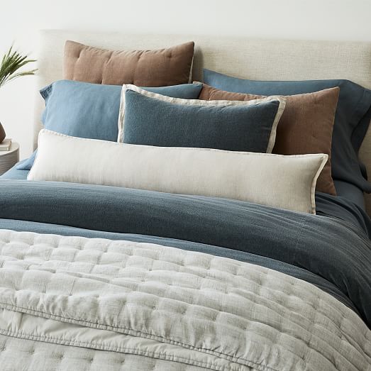 European Flax Linen Oversized Lumbar Pillow Cover | West Elm