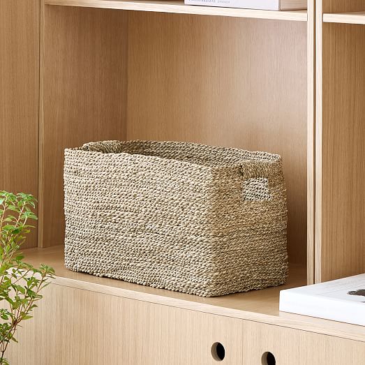 Natural Woven Underbed Basket West Elm