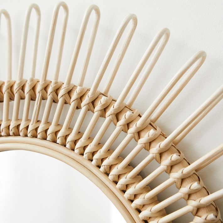 Elinor Rattan Wall Mirror 30.5" West Elm