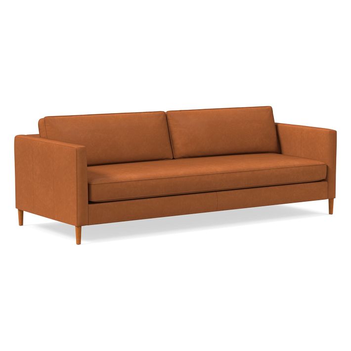 Harris Loft Leather Sofa (86"96") West Elm